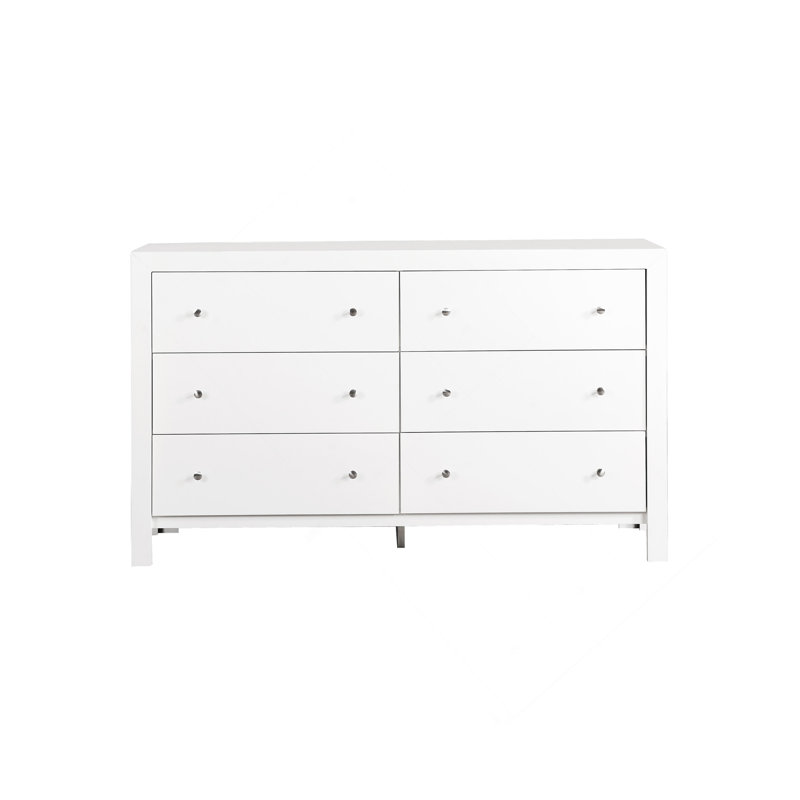 Commode transitionnelle élégante blanche, Blanc