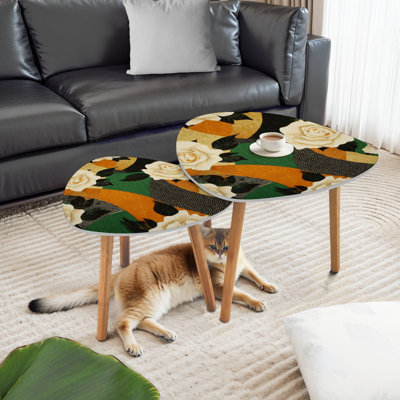 Ensemble de 2 tables basses gigognes Triangle