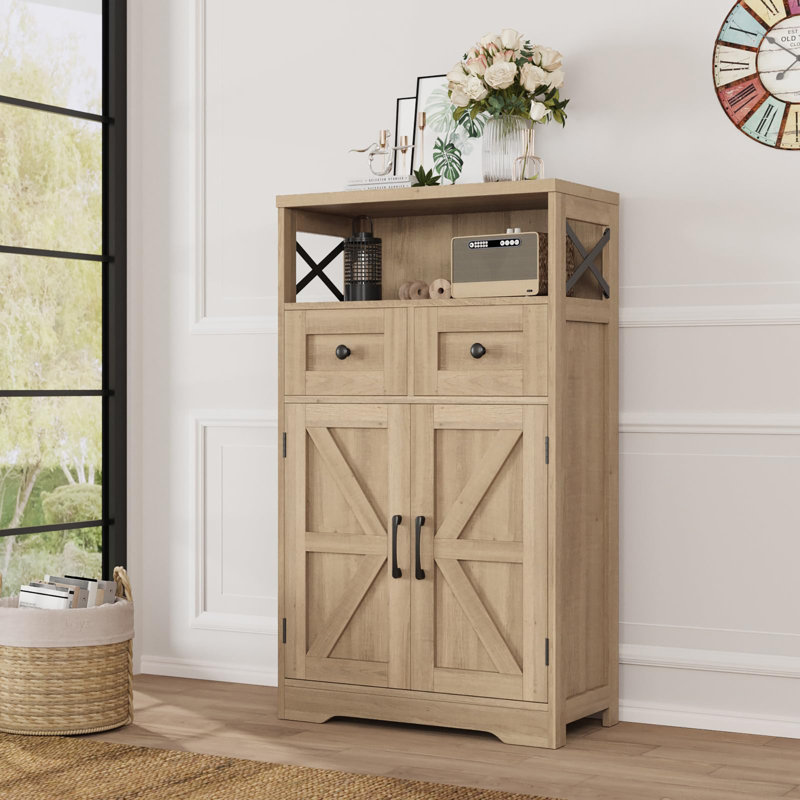 Armoire de rangement au sol, Naturel