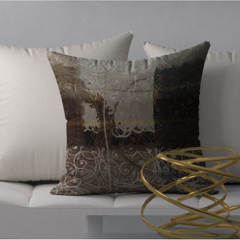 Housse de coussin décorative carrée Treasure, 20 po x 20 po