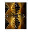 Horloge murale Op-Art Retro Gold-99636237