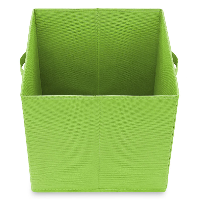 (Set of 6) Collapsible Fabric Cubes, 13" Storage Bins - Multicolor