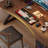 Dark walnut Rectangular Solid Wood desks-1404169417