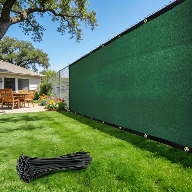 Pare-brise Royal Shade avec œillets en laiton robuste, H 8 pi x l 50 pi, Vert