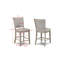 Mobilier de salle à manger en bois de style campagnard 2 pièces brun clair / beige gris-93395198