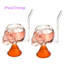 Ensemble de 2 pièces 9 oz. Ensemble de verres à vin sans pied en verre-424967418