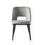 Foyer Upholstered Open-Back Chair with Wooden Base-1349894854-1349894859