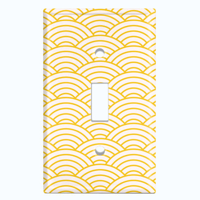 Patterned 1 - Gang Toggle Light Switch Standard Wall Plate