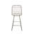 Beige Counter Stools, Iron Frame And Comfortable Cushion - Two Stools With Stable Padding 2Pcs