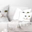 Coussin lombaire animal portrait of jolie chat