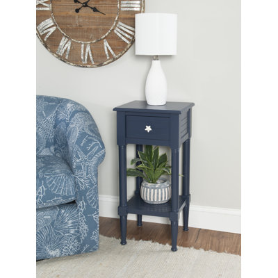 Barrydale Solid Wood Top End Table with Storage