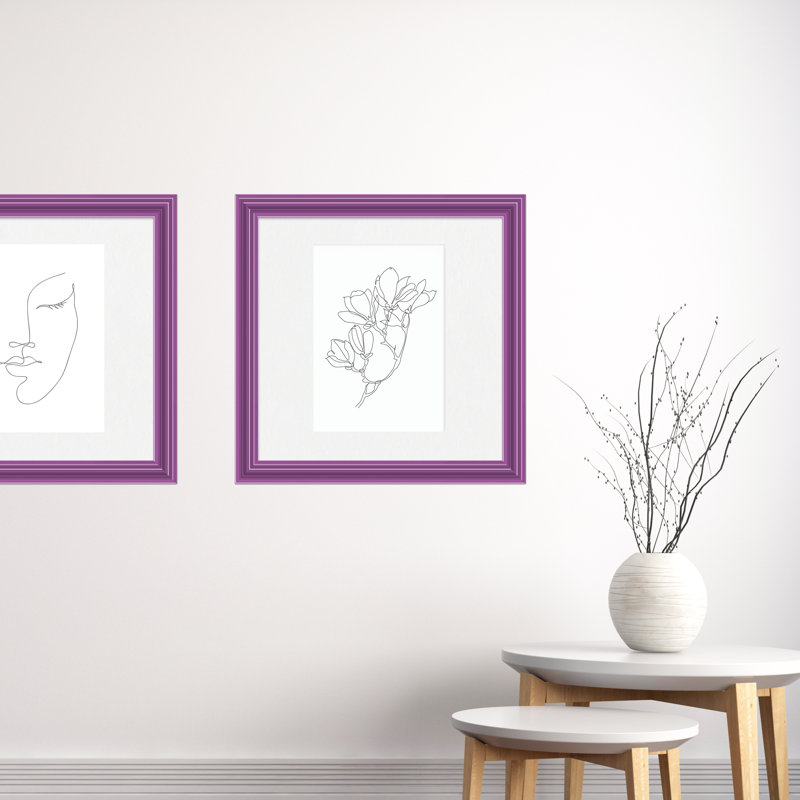 Cadre photo Lilli, 8 po x 10 po, 16 po x 20 po, Mauve