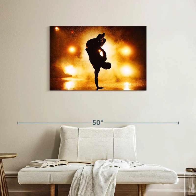 Breakdancer Silhouette, 24" H x 36" W