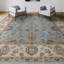 Cornwall Wool Oriental Area Rug in Light Blue/Ivory-124928446