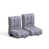 100 % polyester gris est en rupture de stock