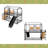 Twin Over Twin Metal Bunk Bed-1393976201