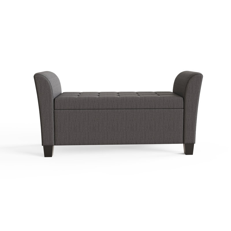 Ashley Storage Bench, Charcoal Grey