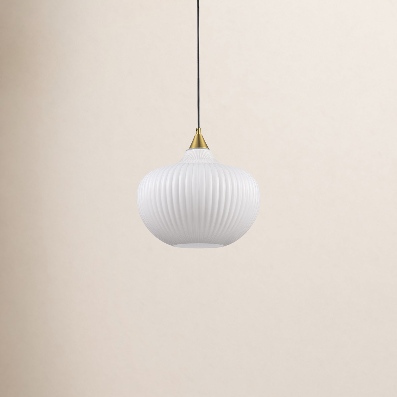 Collina 1 - Light Single Geometric Pendant, Antique Gold