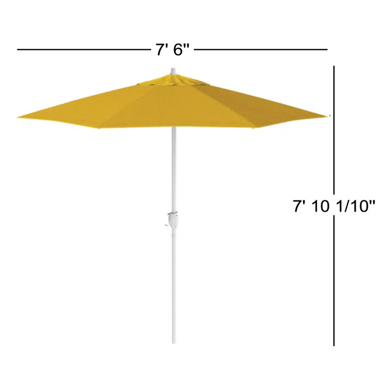 Parasol de marché 86,3 po Kenne, Toile Sunbrella® jaune tournesol, l 90 po x P 90 po