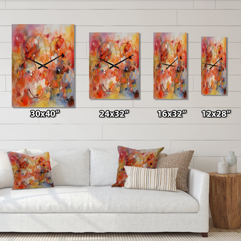Jaquin - horloge murale moderne géométrique, H 40 po x l 30 po x P 1 po