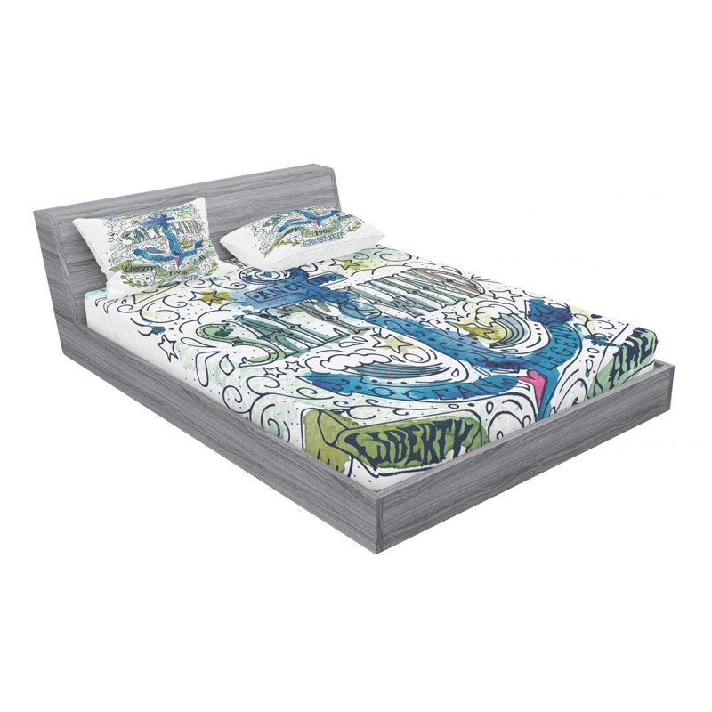 Microfiber Sheet Set, Queen Sheet Set with Fitted Sheet