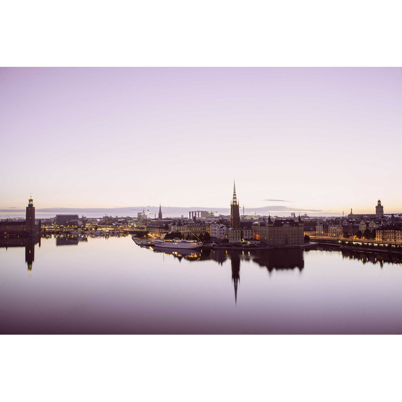 Stockholm, Suède - photographie sur toile tendue, H 8 po x l 12 po