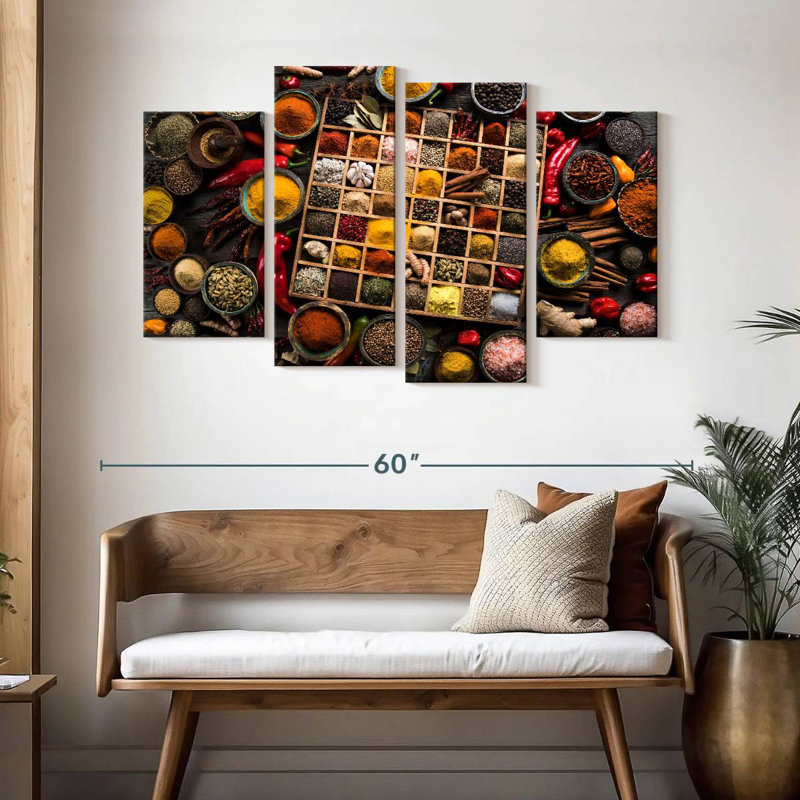 Yarlin Boxed Spices, 32" H x 52" W