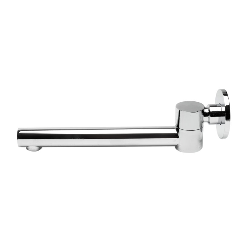 1 Handle Wall Bathtub Spout, Polished Chrome