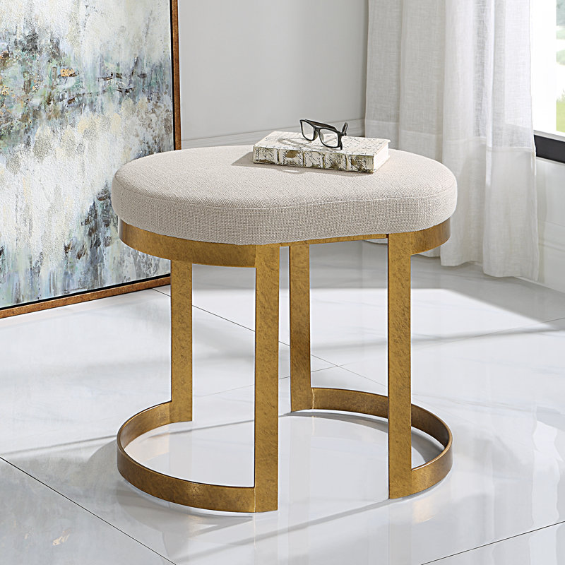 Cianna Accent Stool, Gold