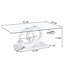 Table basse de style moderne avec plateau en panneau de fibres à densité moyenne-1298437673
