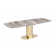 Chintaly Extendable Glass Top Metal Base Dining Table | Wayfair