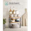 Frame Mounted Spice Rack with Adjustable Racks-1505202031
