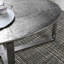 Flores 48" Industrial Oval Metal Nickel Coffee Table