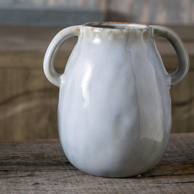 Ceramic vase with 2 handles