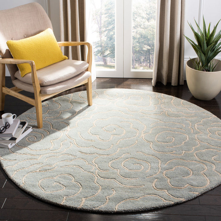 McGreggor Hand Tufted Wool And Viscose Floral Rug
