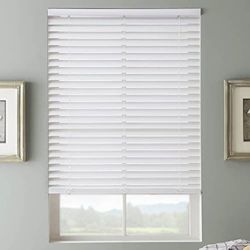 Semi Sheer Horizontal/Venetian Blind, White, 135 cm L x 20 cm  W