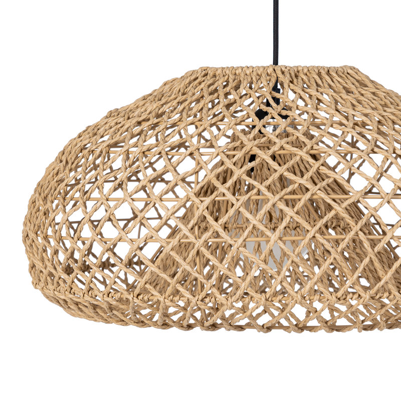 1 - Light Natural Pendant, 22cm H x 45cm W x 45cm D