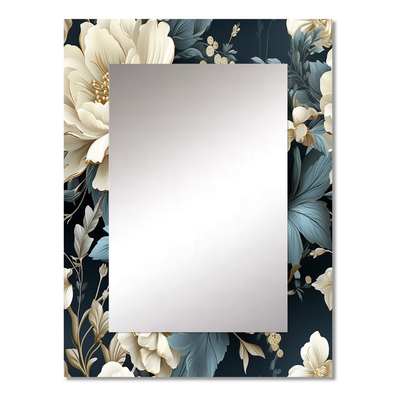 Nacomia Urban Victorian Splendor, motif victorien - miroir mural floral, 32 po x 24 po