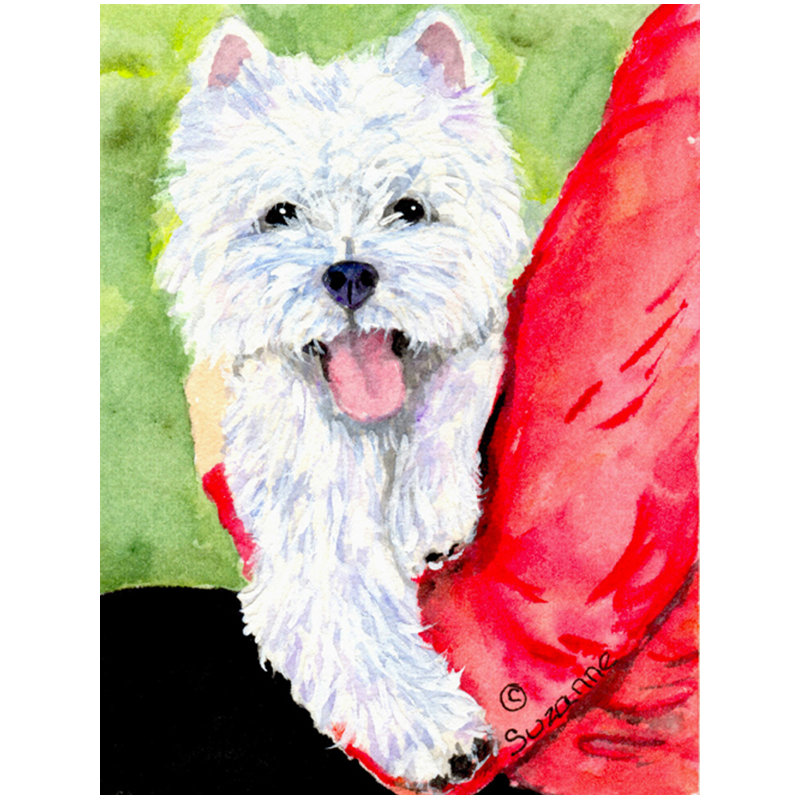 Drapeau de jardin à 2 côtés westie