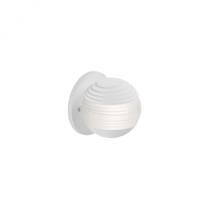 Supernova LED Flush Mounted Sconce, White, White