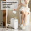 Poubelle de salle de bain automatique, blanc