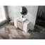 Meuble-lavabo 48 po avec lavabo en céramique, 2 armoires de rangement, porte, meuble-lavabo autoportant lustré blanc brillant de 48 po-93295488
