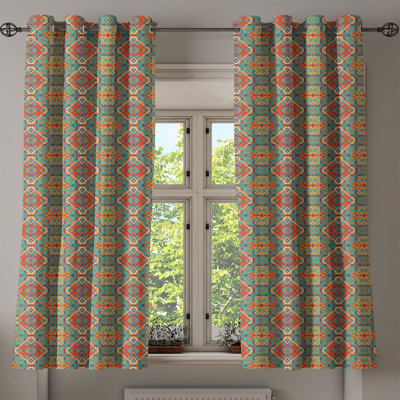 THREE GIRLS Floral Blackout Curtains 84 Inches Long, 2 Panels | Double Layer Thermal Insulated Pinch Pleated Drapes For Bedroom, Living Room (Daisy Print) - View #7