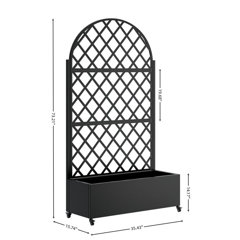 Mobile Metal Planter Box
