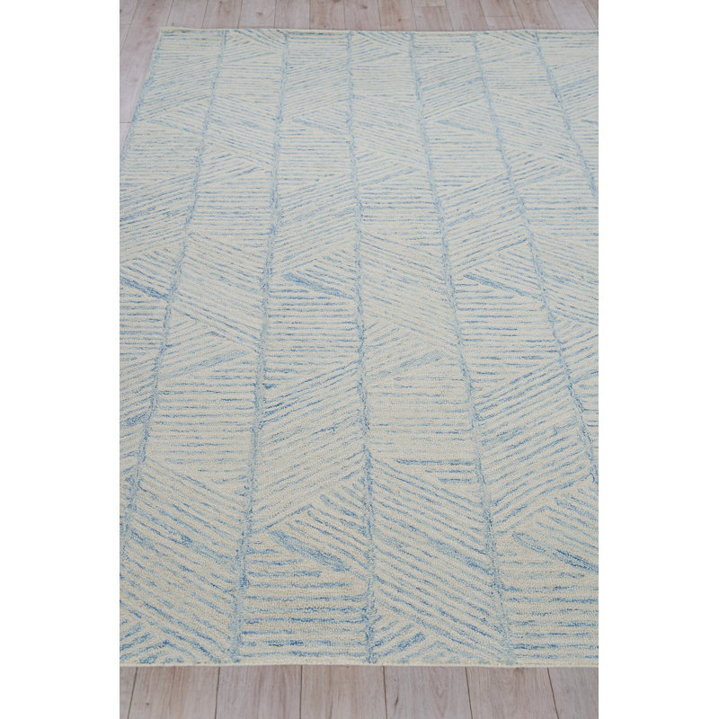 Kascata Handmade Geometric Area Rug, Rectangle 9' x 12'