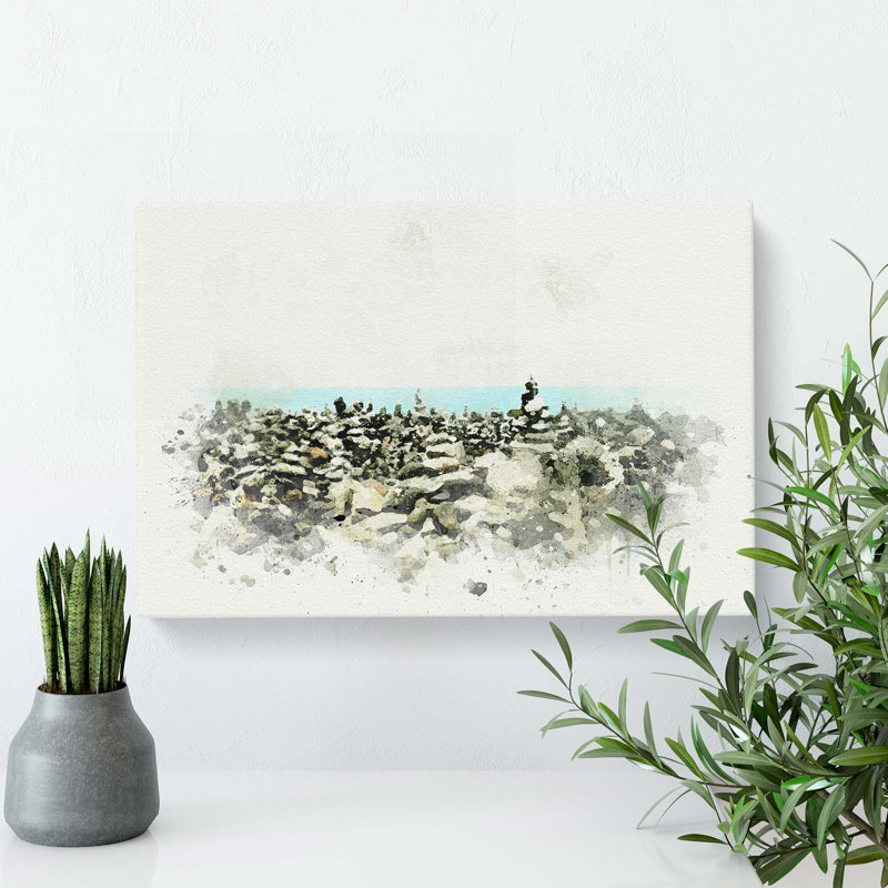 Stacked Stones In Spain In Abstract - Wrapped Canvas, 40cm H x 60cm W x 3cm D