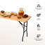 Table de pique-nique pliante de 1,13 m x 1,62 m, plateau en sapin naturel-135749405