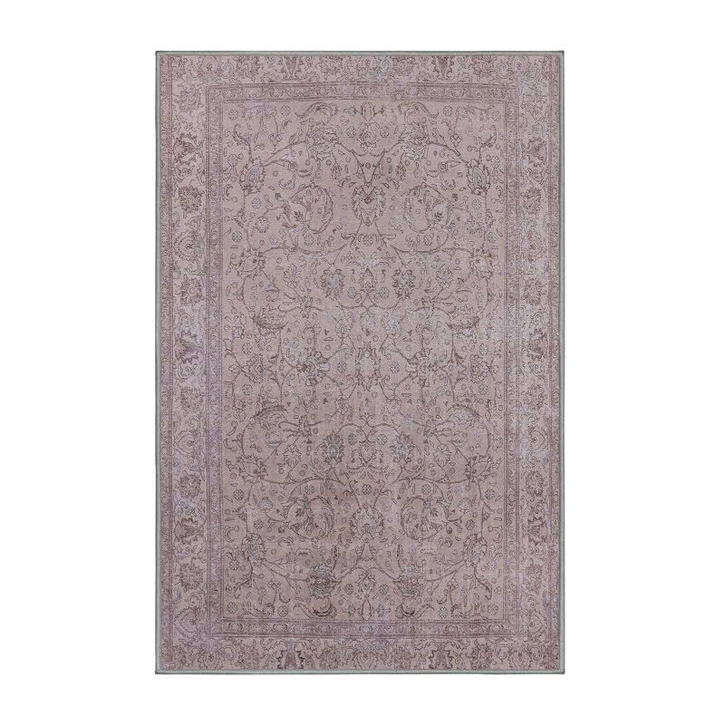 Tapis oriental gris Matisse, Tapis de couloir 2 pi x 5 pi