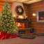 Arbre de Noël artificiel pin vert 6 pi avec 260 lumières claires / blanches