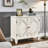 33.6" Retro Sideboard With Elegant Design, Adjustable Shelf, And A Smooth Surface For Quick Cleaning Mid Century Modern Dining Room Solid Wood Legs, Stable Support, Easy Assembly Process-1299296195